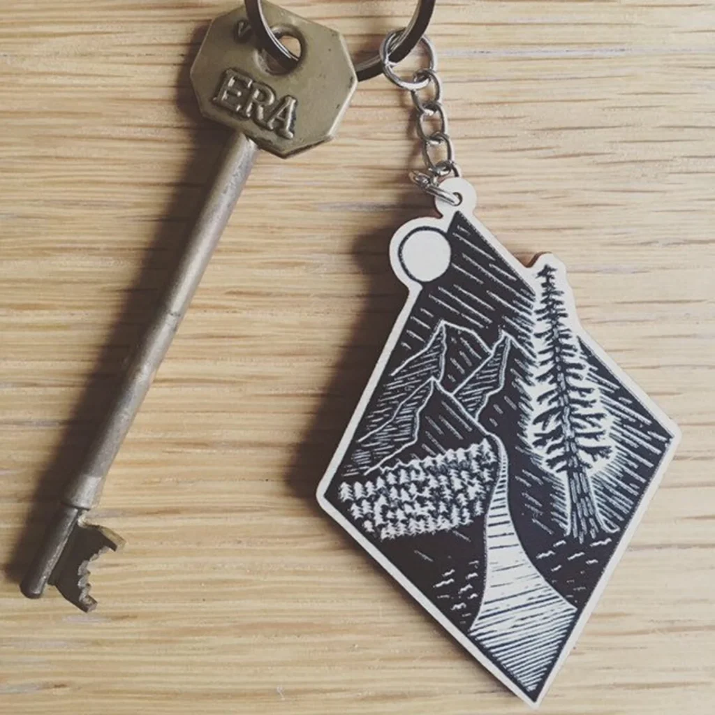 Forest Scene Keyring