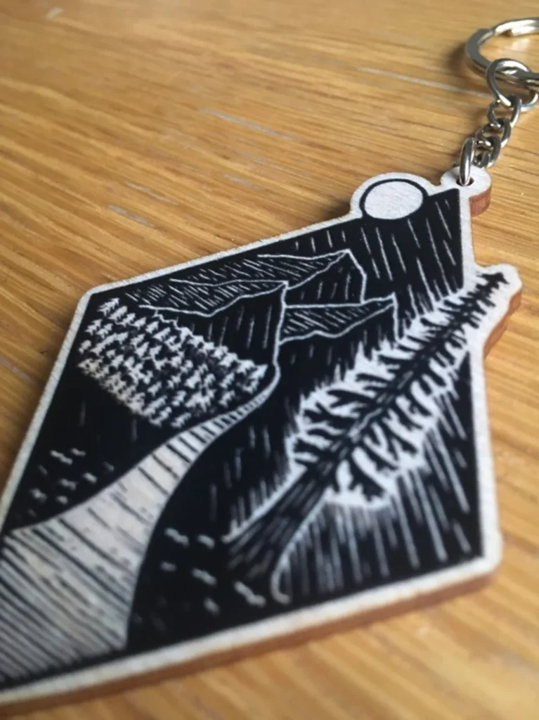 Forest Scene Keyring