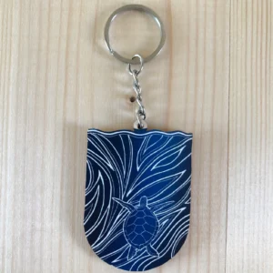 Turtle and the Ocean Keyring