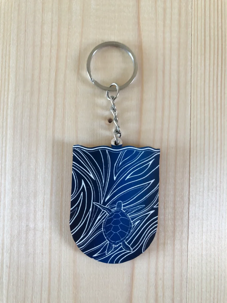 Turtle and the Ocean Keyring