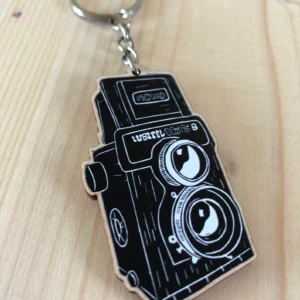 Lubitel Camera Wooden Keyring