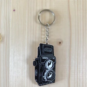 Lubitel Camera Wooden Keyring - Image 2